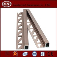 polished aluminum tile trim