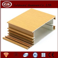 Anodized Golden Aluminium Profiles for Casement Window
