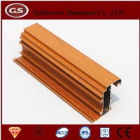wood-grain aluminum bedroom wardrobe